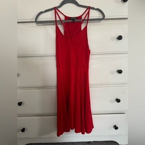 Express | stretchy, red, skater dress